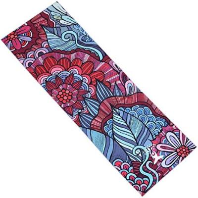 Serviette Antidérapante - YogaPrintMat™ - Fleurs Bohèmes - Mon Yoga Zen